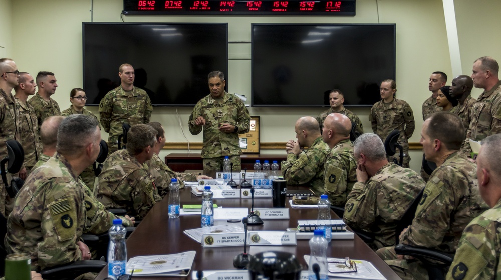 USARCENT Commander visits with Soldiers and Units at Camp Arifjan