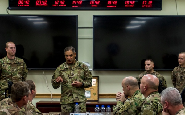 USARCENT Commander visits with Soldiers and Units at Camp Arifjan