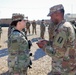 Task Force Cavalier is awarded the 329th Regional Support Group Shoulder Sleeve Insignia-Former Wartime Service, during Patch Ceremony