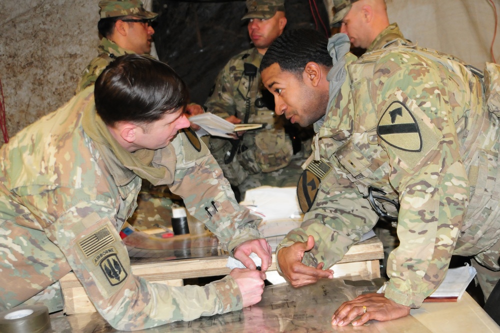 1st Armored Brigade Combat Team, 1st Cavalry Division Leaders Prepare for Combined Resolve Exercise
