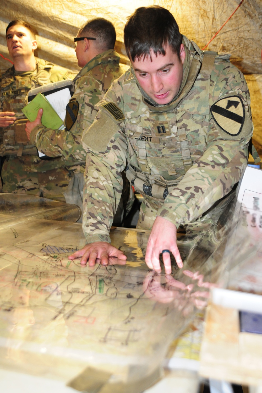 1st Armored Brigade Combat Team, 1st Cavalry Division Leaders Prepare for Combined Resolve Exercise