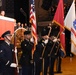 Joint color guard presents the colors at inauguration