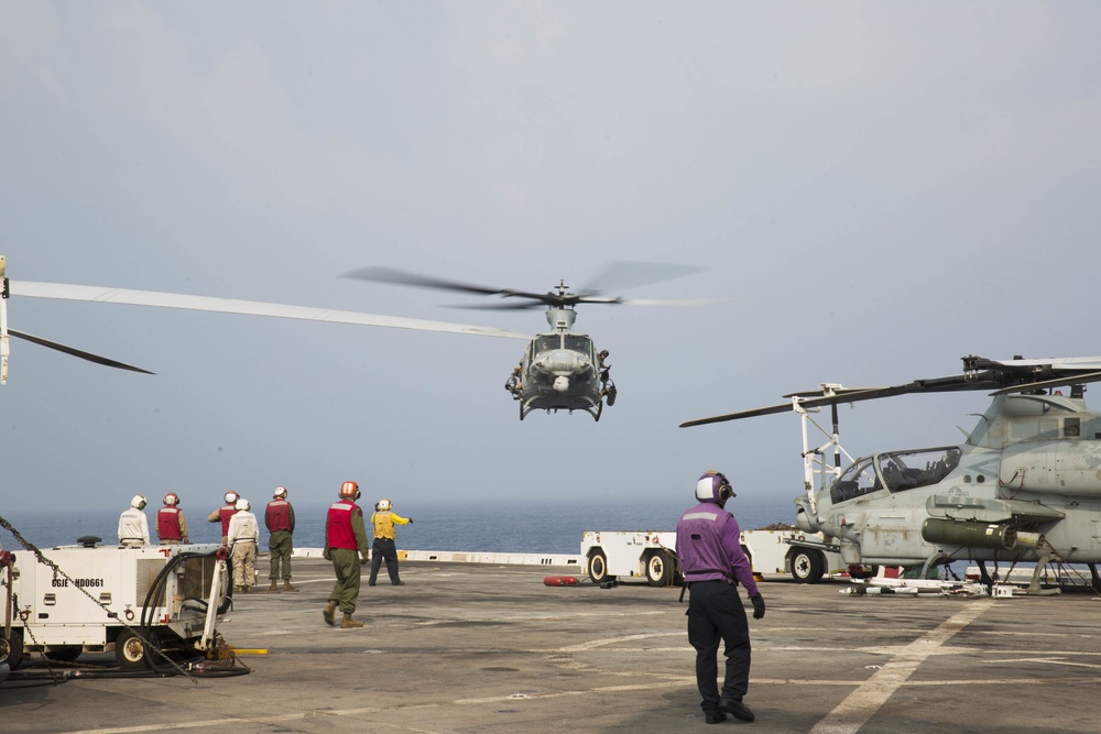 USS Anchorage Flight Operations