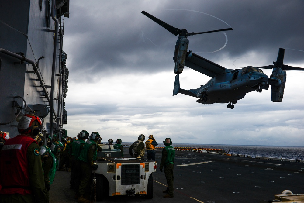 USS Wasp Operations at Sea