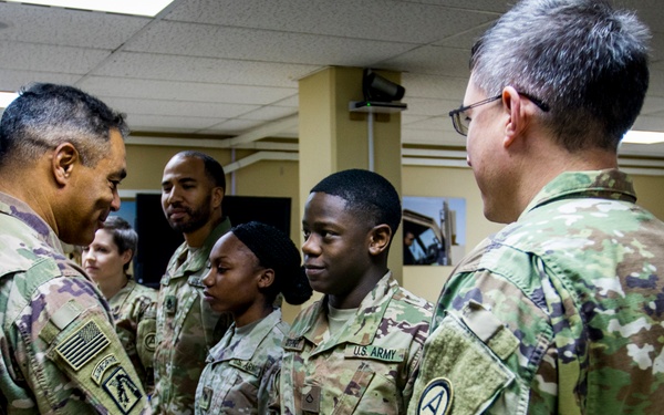 USARCENT Commander visits with Soldiers at Camp Arifjan