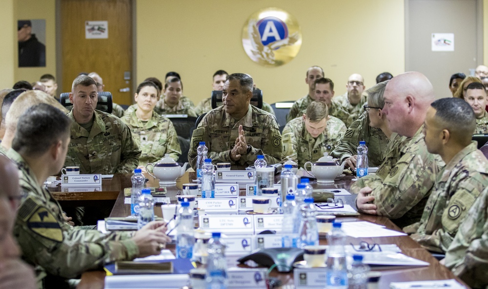 USARCENT Commander visits with Soldiers at Camp Arifjan