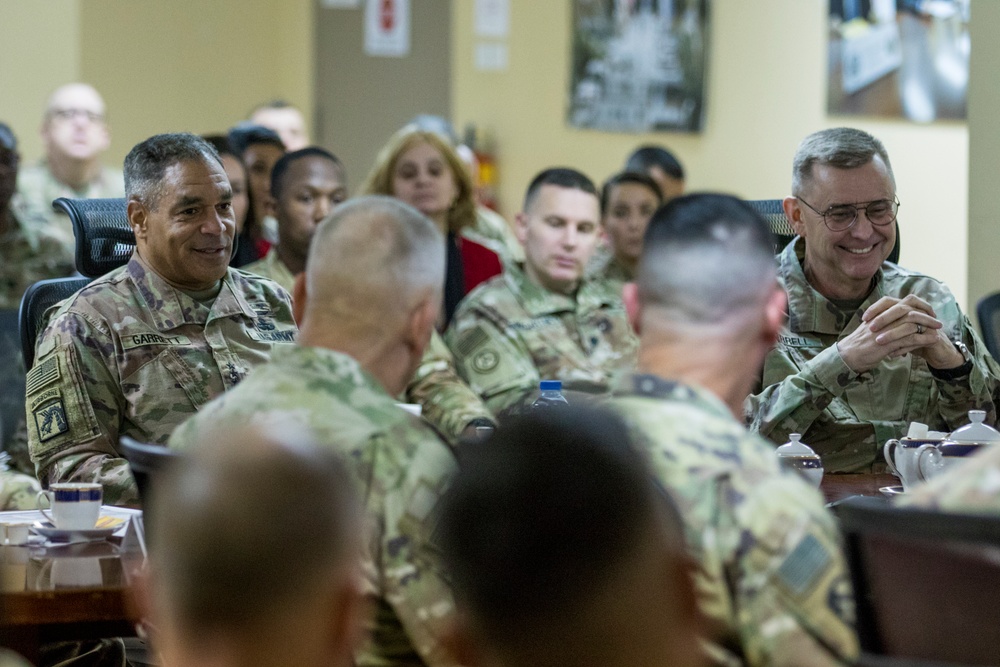 USARCENT Commander visits with Soldiers at Camp Arifjan
