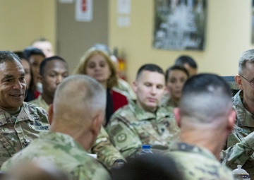 USARCENT Commander visits with Soldiers at Camp Arifjan
