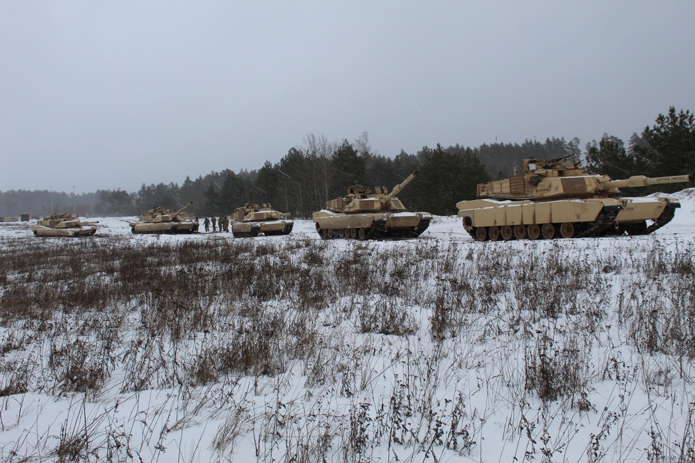 Battle Group Poland Takes On Winter Training