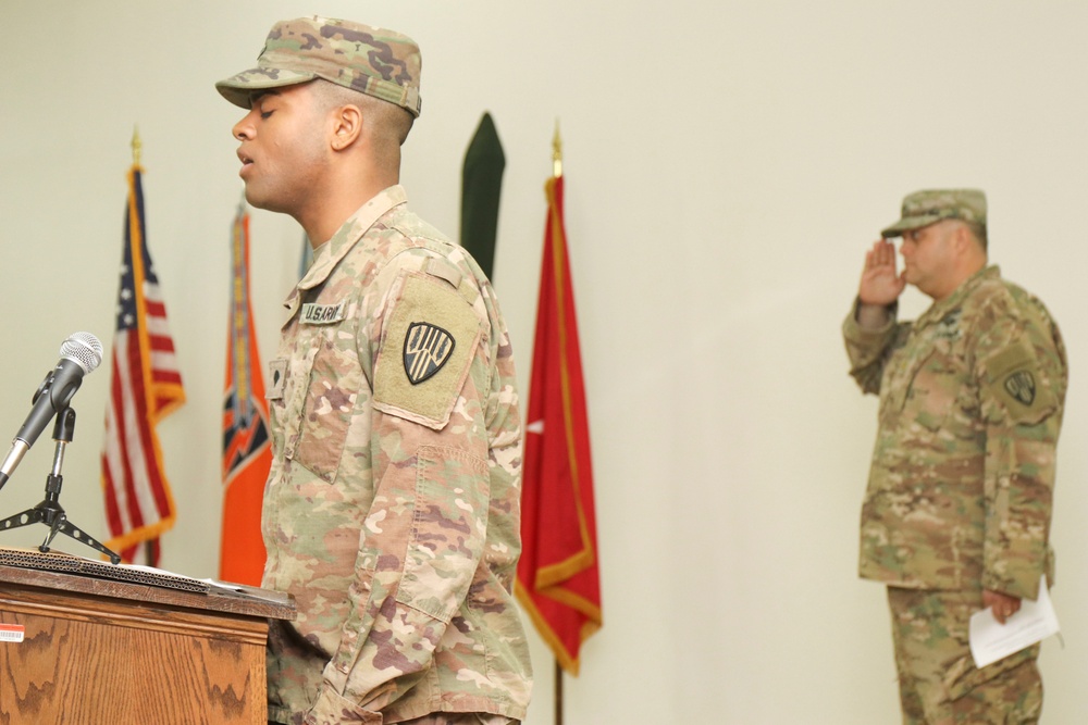 101st and 98th Expeditionary Signal Battalions Transfer of Authority Ceremony