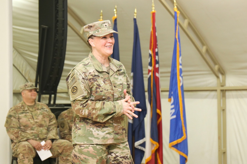 101st and 98th Expeditionary Signal Battalions Transfer of Authority Ceremony