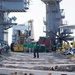 The aircraft carrier USS John. C. Stennis (CVN 74) conducts flight deck drills