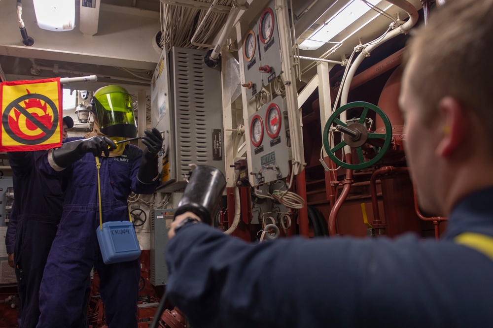 USS Preble Conducts Damage Control Training