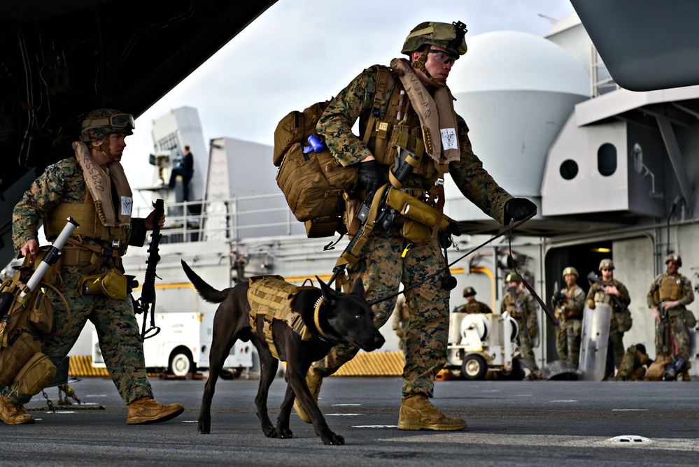 USS WASP (LHD 1) OPERATIONS AT SEA