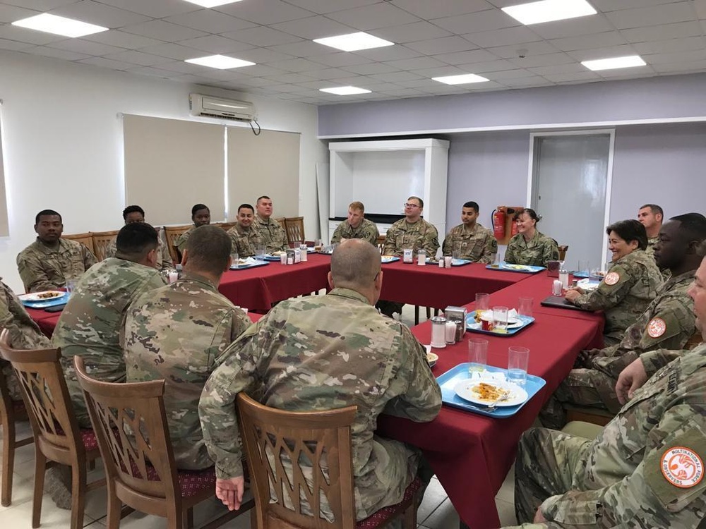 U.S. Army Brig. Gen. Nikki Griffin Olive visits Soldiers in Egypt