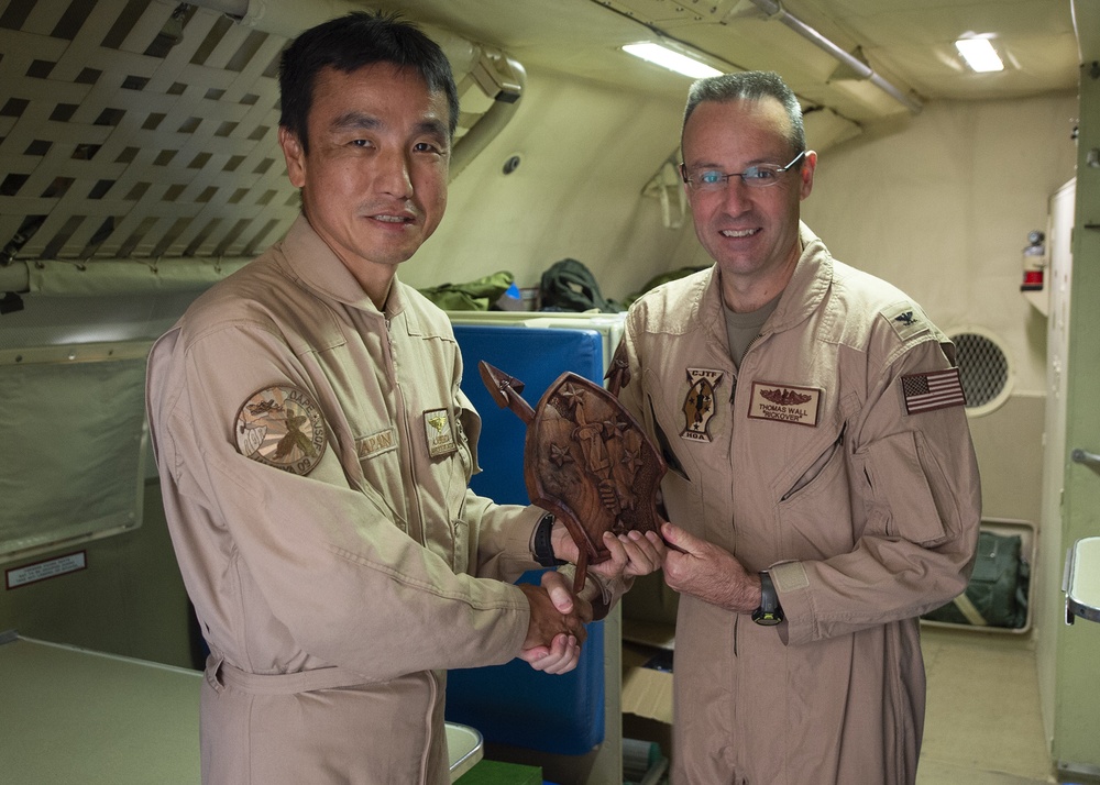 CJTF-HOA join JMSDF for P-3C Orion familiarization flight