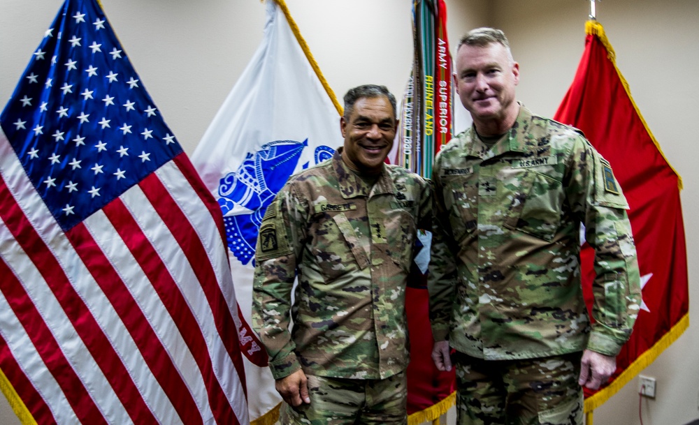 USARCENT Commander visits with Soldiers  at  Camp Arifjan