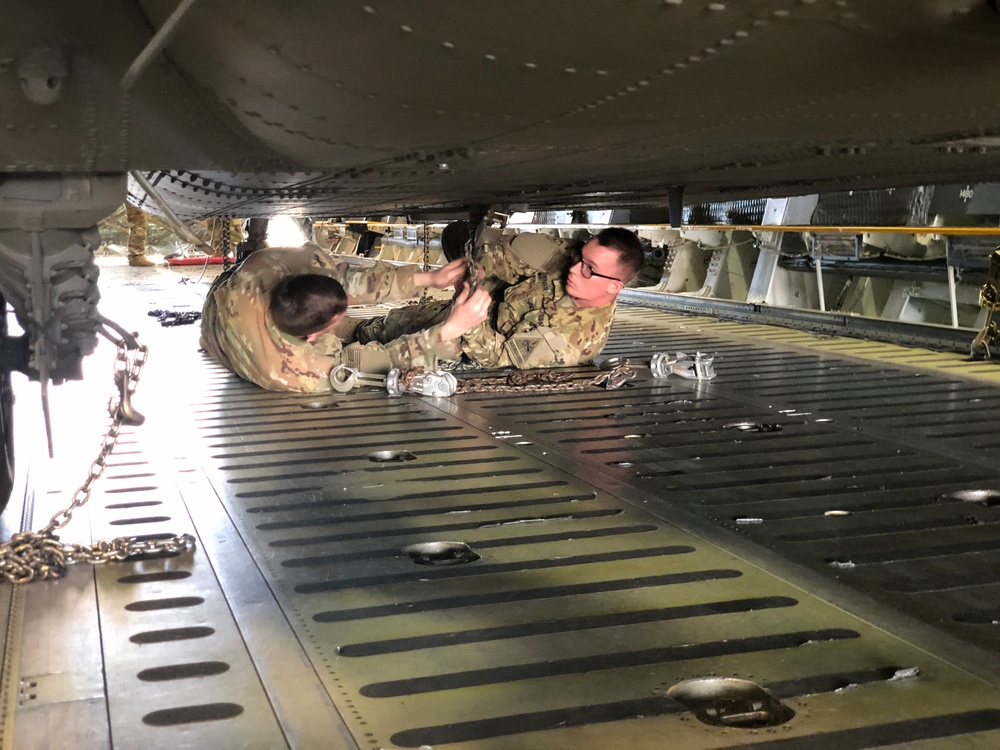 1AD CAB Prepares Unit's Aircraft for Shipment to Afghanistan