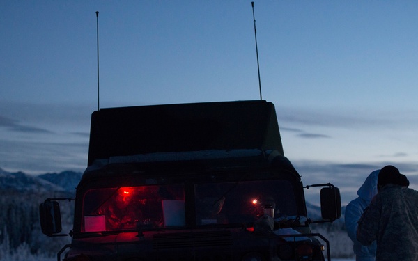 Spartan paratroopers conduct night airborne forced entry exercise at JBER