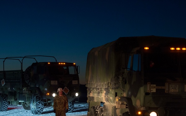 Spartan paratroopers conduct night airborne forced entry exercise at JBER