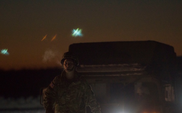 Spartan paratroopers conduct night airborne forced entry exercise at JBER