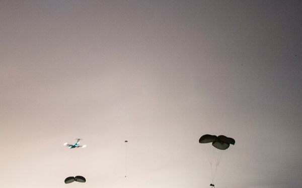 Spartan paratroopers conduct night airborne forced entry exercise at JBER