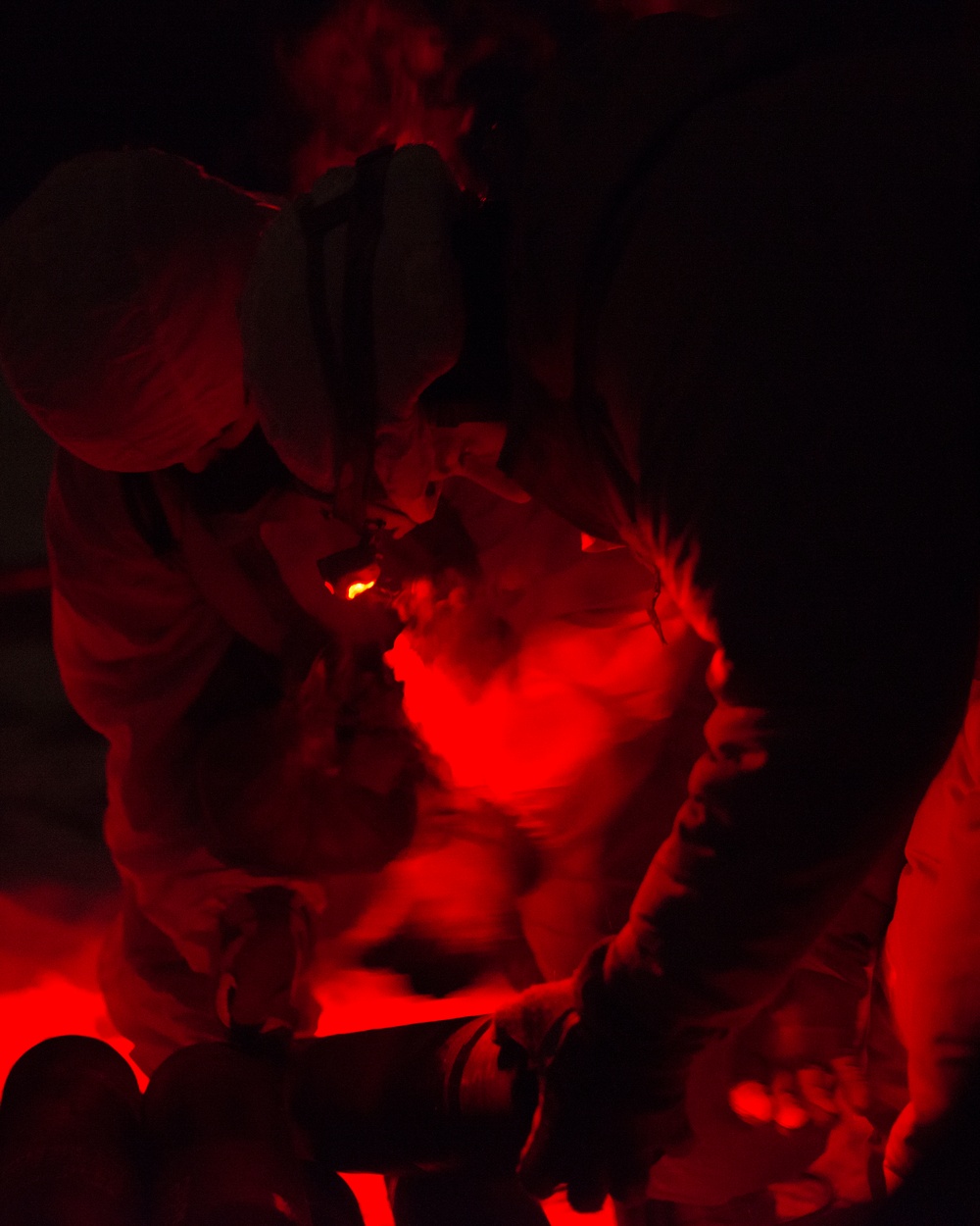 Spartan paratroopers conduct night airborne forced entry exercise at JBER