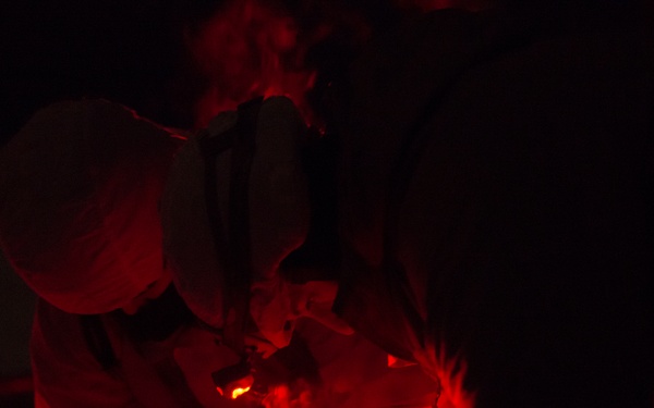 Spartan paratroopers conduct night airborne forced entry exercise at JBER