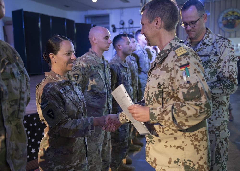 CJTF-HOA Task Force Alamo Soldiers compete for German Armed Forces Badge