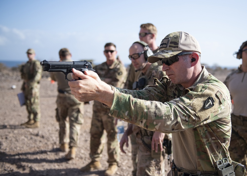 CJTF-HOA Task Force Alamo Soldiers compete for German Armed Forces Badge