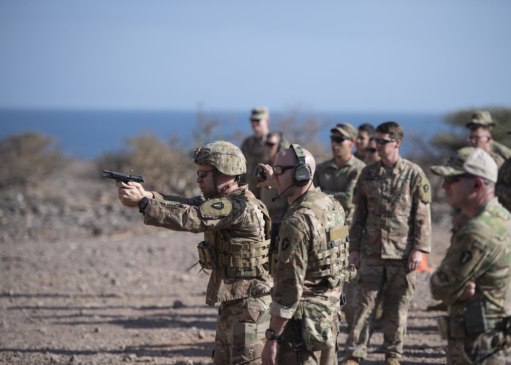 CJTF-HOA Task Force Alamo Soldiers compete for German Armed Forces Badge