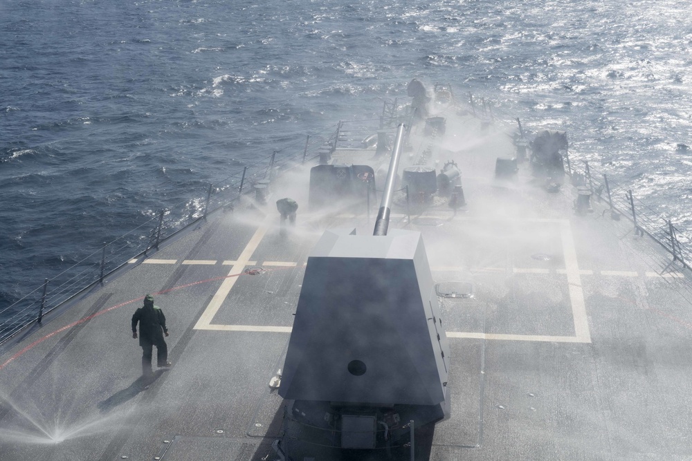 USS Spruance (DDG 111) countermeasure wash down system