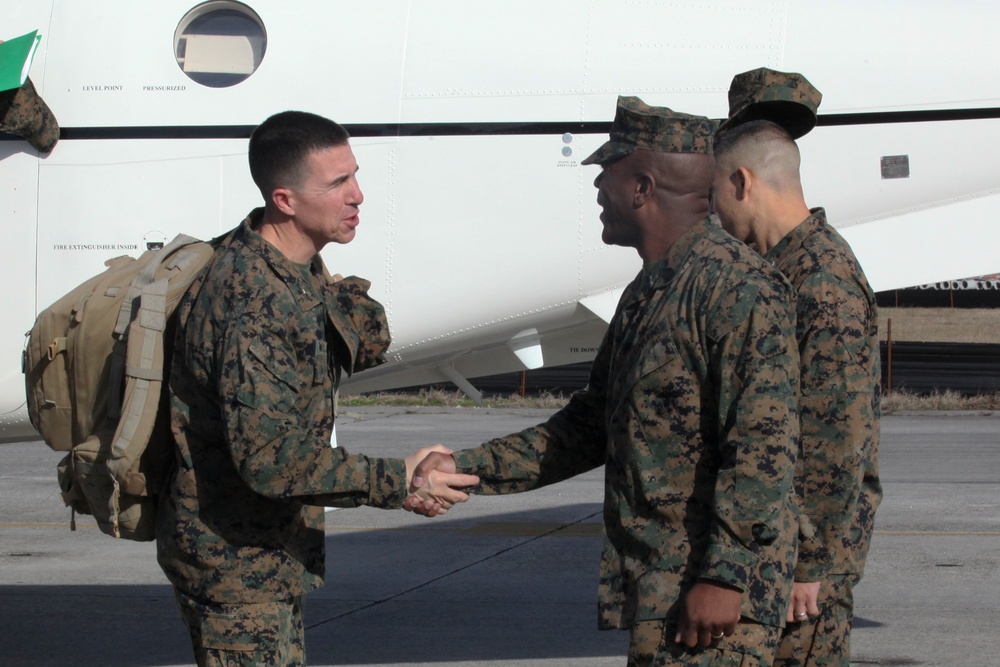 Brigadier General Watson Visits Marine Corps Air Station