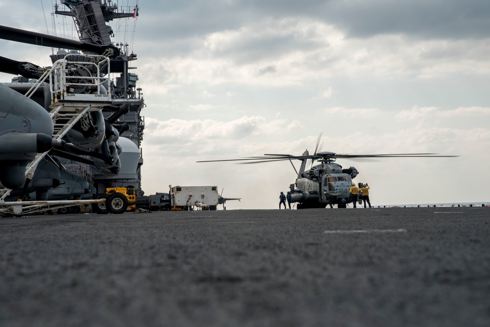 USS WASP (LHD 1) OPERATIONS AT SEA