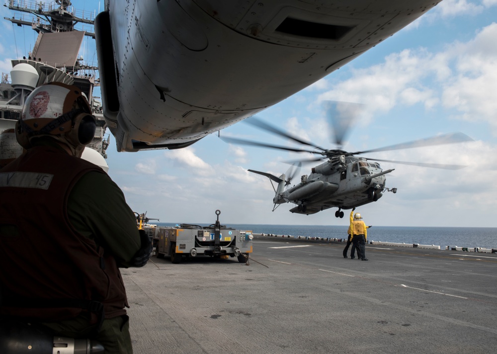 USS WASP (LHD 1) OPERATIONS AT SEA