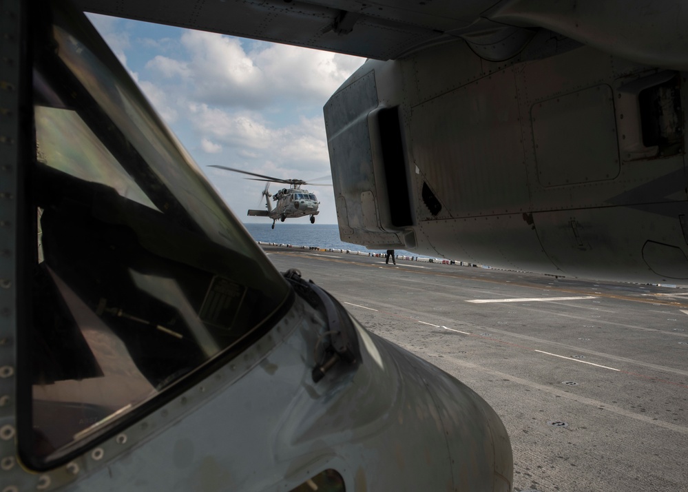 USS WASP (LHD 1) OPERATIONS AT SEA