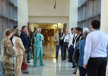 Medical School Advisors Visit the U.S. Army Institute of Surgical Research Burn Center at Brook Army Medical Center (BAMC) Hospital in San Antonio, Texas.