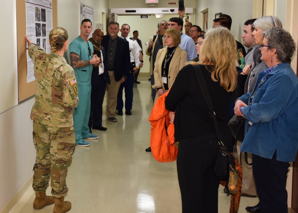 Medical School Advisors Visit Brook Army Medical Center (BAMC) Hospital in San Antonio, Texas.