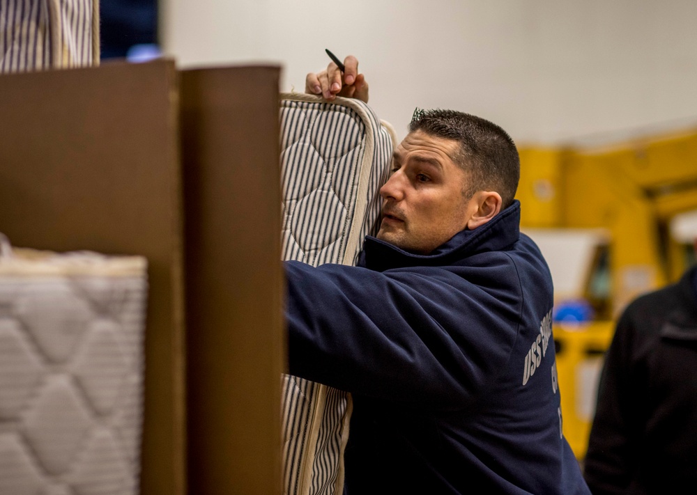 Sailors Move Mattresses