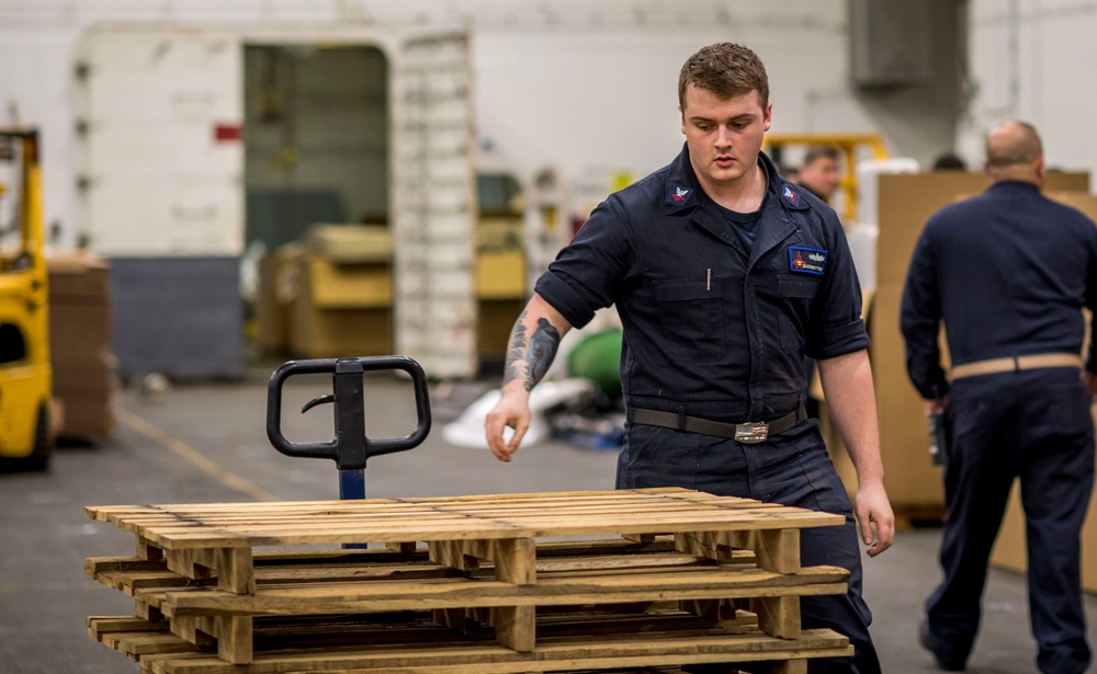 Sailors Move Mattresses