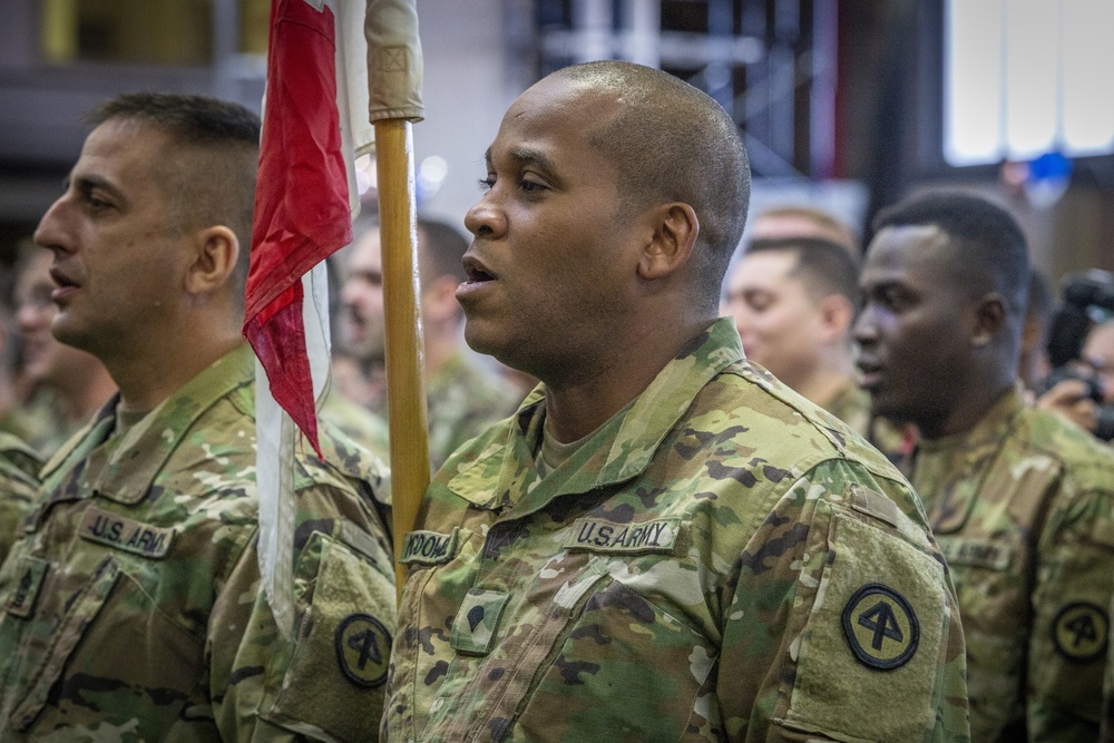 Farewell ceremony held for 102nd Cavalry