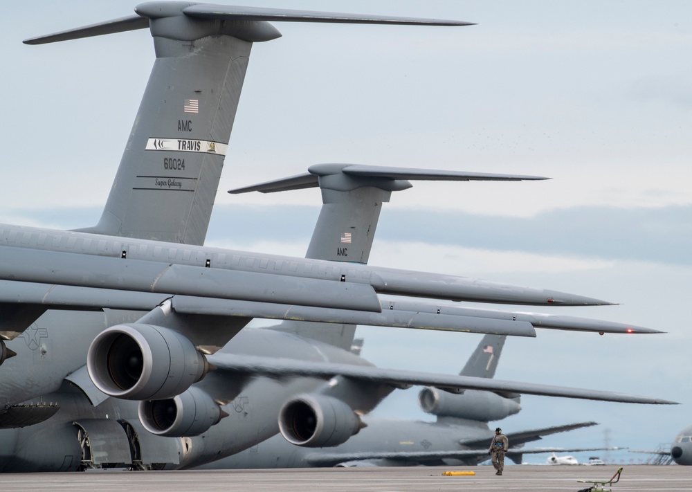 C-5M Super Galaxy, Travis AFB