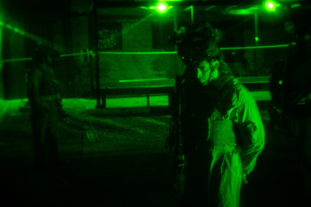31st MEU MRF conducts night raid at Dogs of War Airsoft