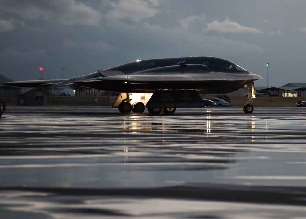 B-2 bomber training operation