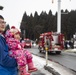 Fire trucks and families