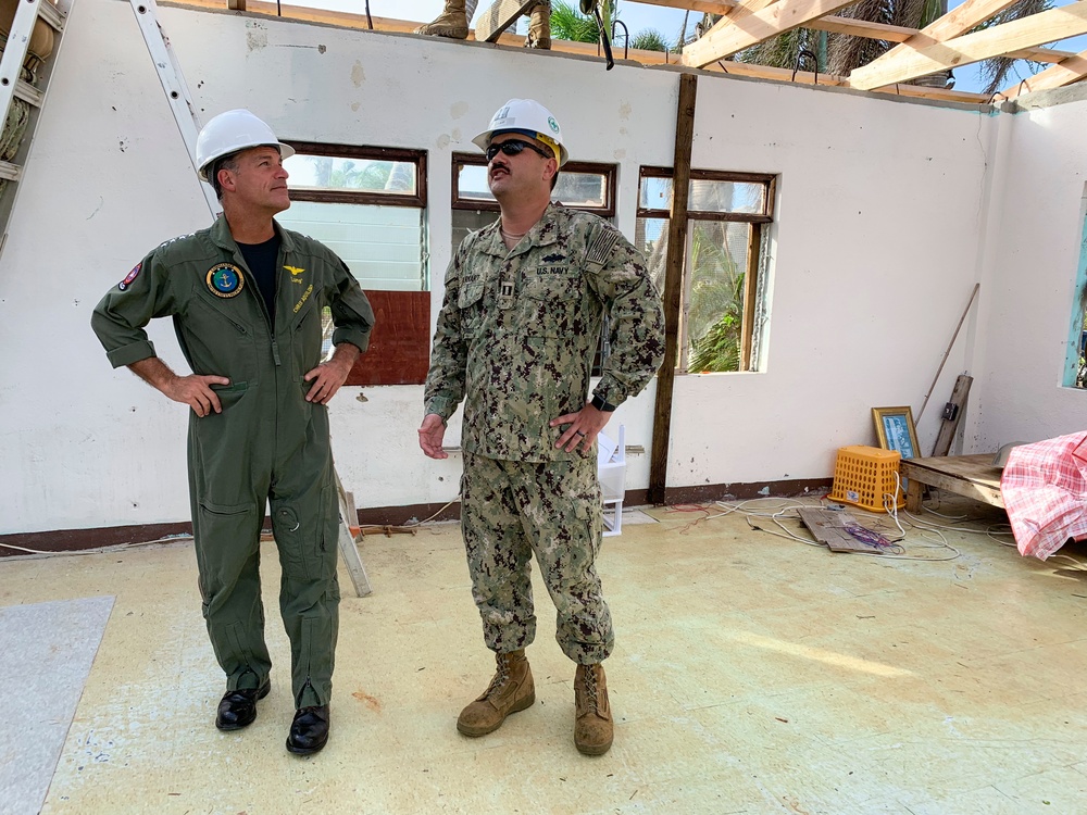 U.S. Pacific Fleet Commander Visits Seabees in Tinian