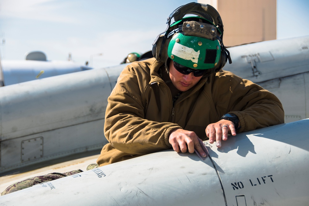VP-46 crew removes corrosion