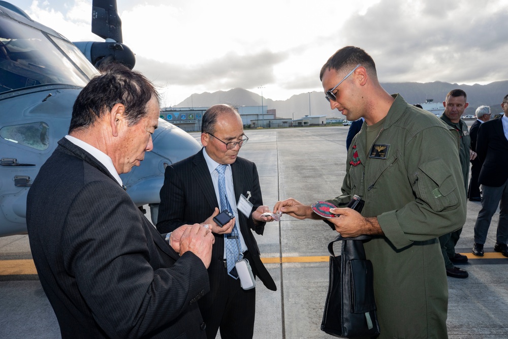 Japan Defense Society members visit MCBH