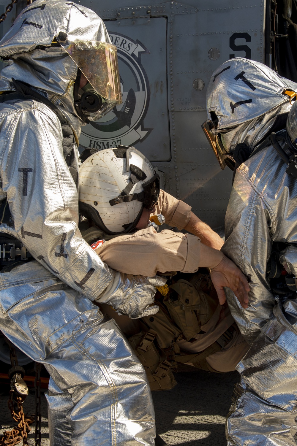 USS Prebel Flight Deck Drill