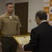 U.S. Marine aids in rescue of woman, receives award from town mayor
